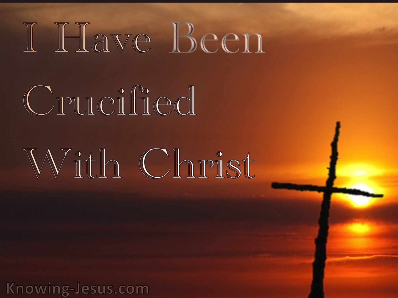 Galatians 2:20 The Crucified Life (devotional)12-22   (orange)